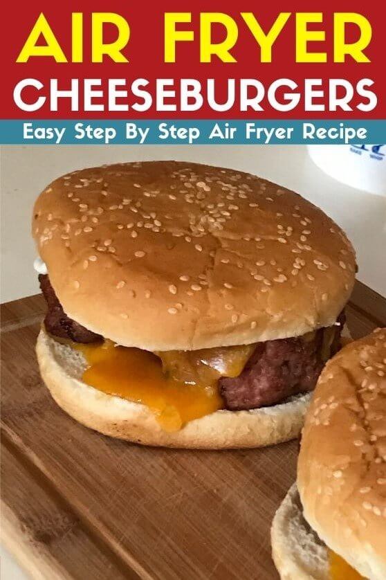 Air Fryer Cheeseburgers