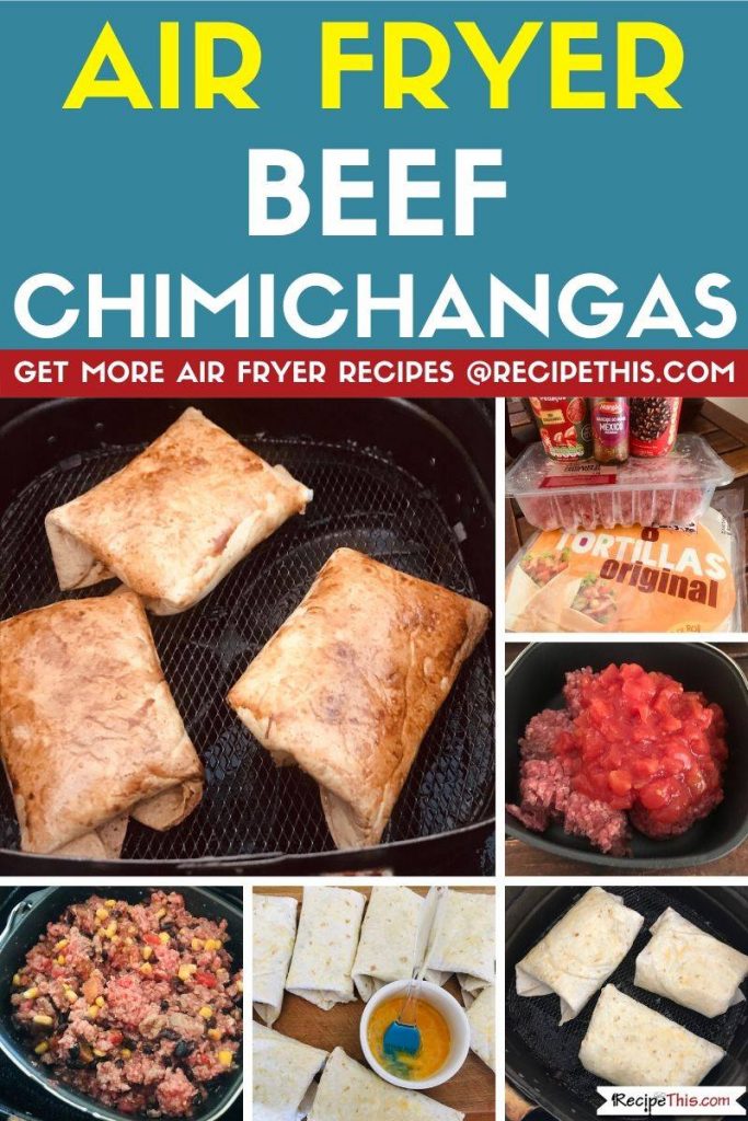 air fryer chimichangas step by step