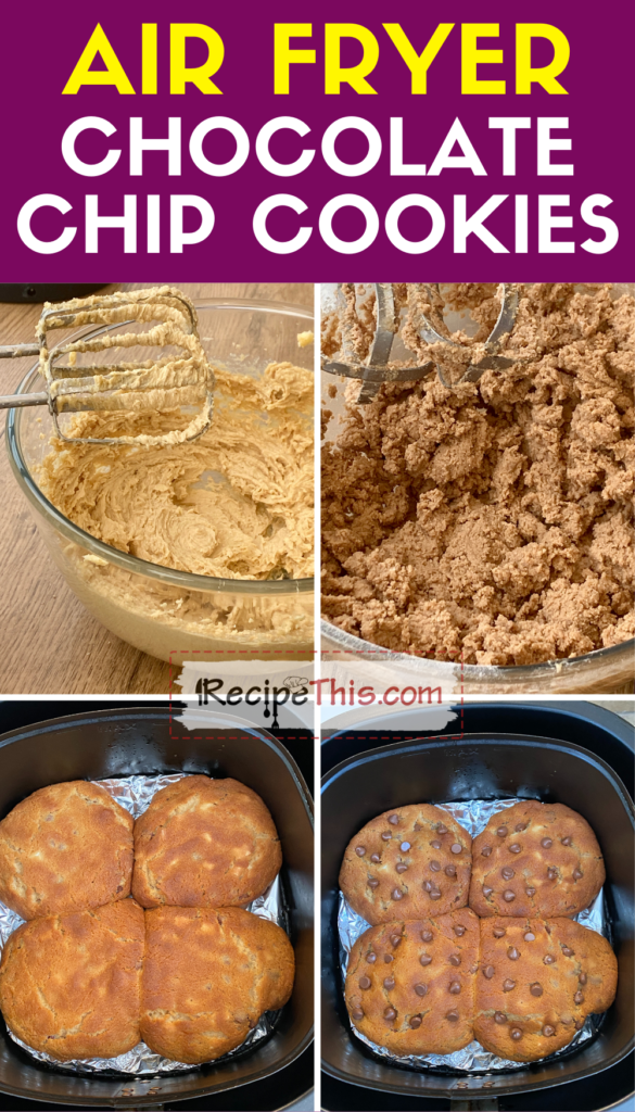 air fryer chocolate chip cookies step by step