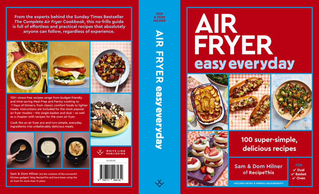 air fryer cookbook - air fryer easy everyday by sam and dom - full cover