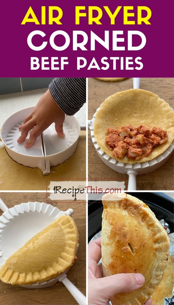 air fryer corned beef pasties step by step