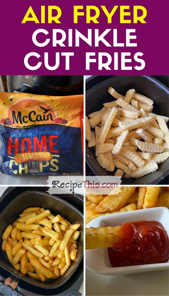 Frozen Crinkle Fries in Air Fryer - Fork To Spoon