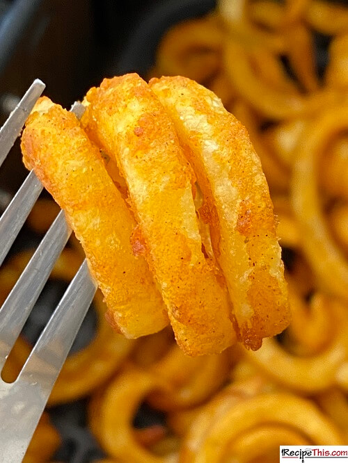 Air Fryer Frozen Curly Fries - The Live-In Kitchen