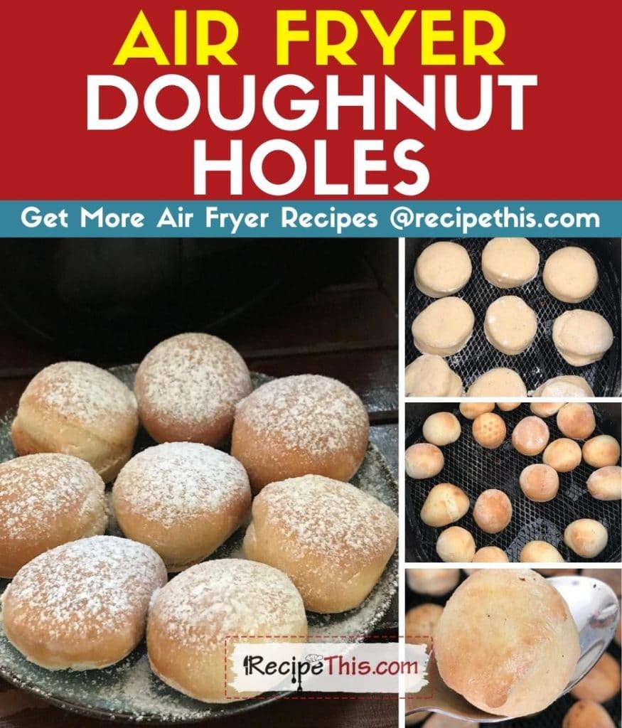 air fryer doughnut holes step by step