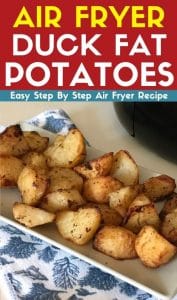 air fryer duck fat potatoes recipe