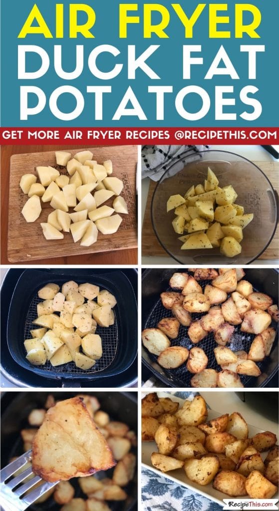 air fryer duck fat potatoes step by step