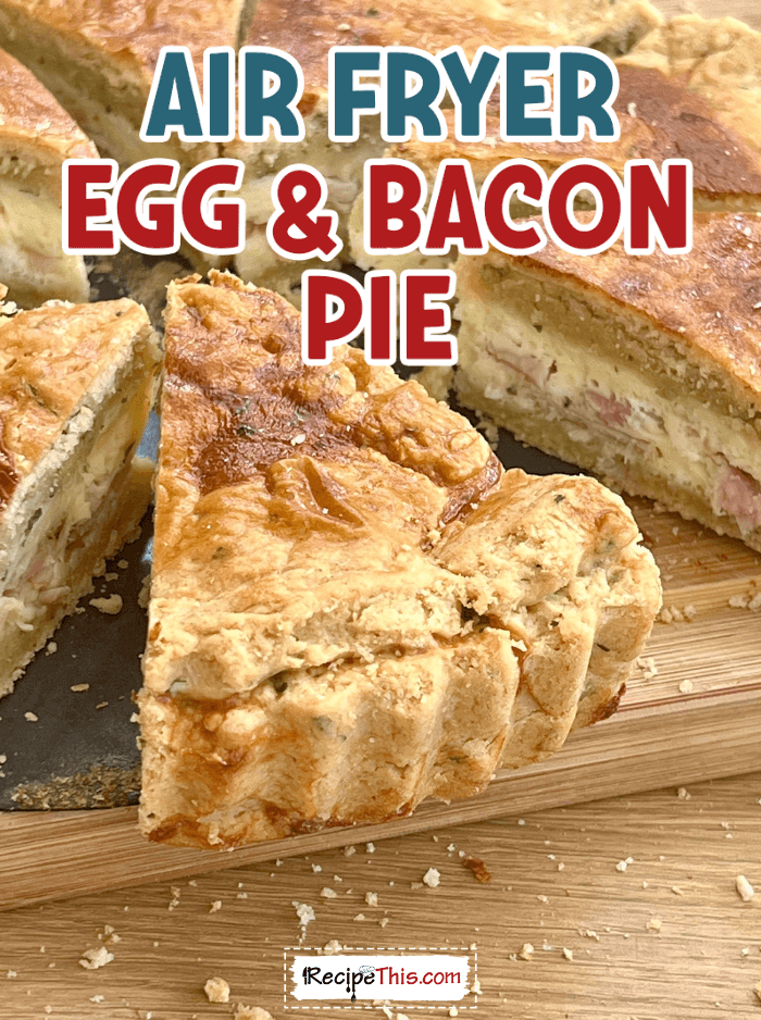 air fryer egg bacon pies @ recipethis