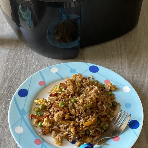 air fryer egg fried rice