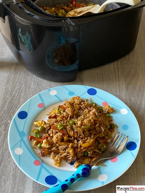 air fryer egg fried rice