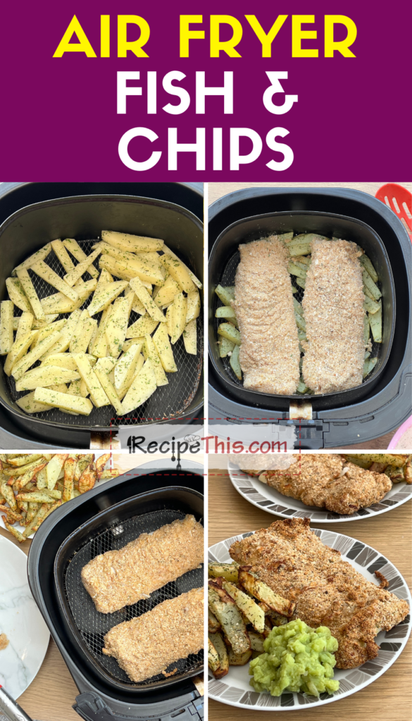 air fryer fish and chips step by step