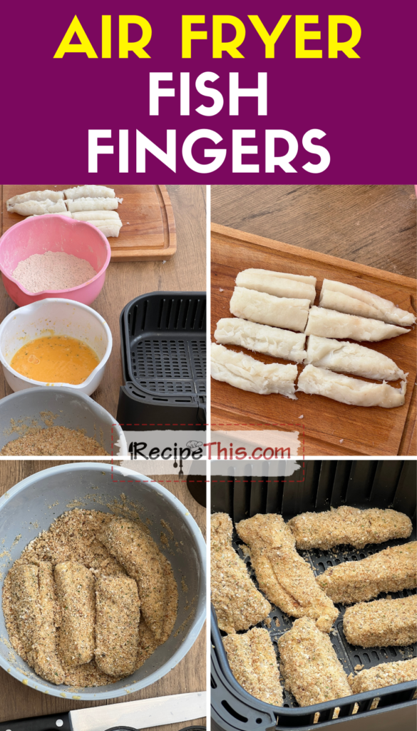 air fryer fish fingers step by step