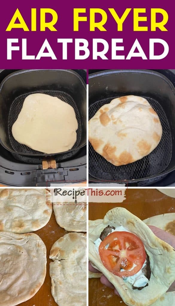 air fryer flatbread step by step