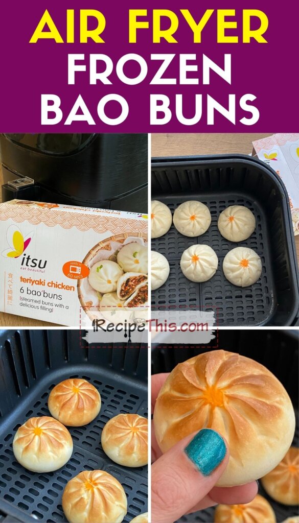 air fryer frozen bao buns step by step