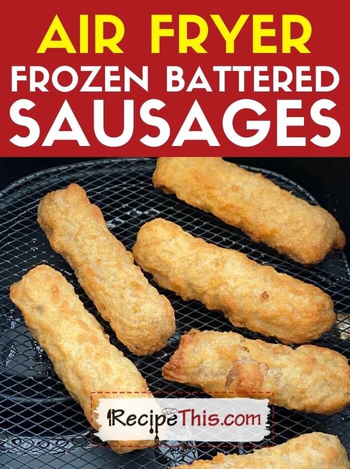 air fryer frozen battered sausages recipe