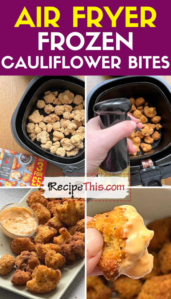 air fryer frozen cauli bites step by step