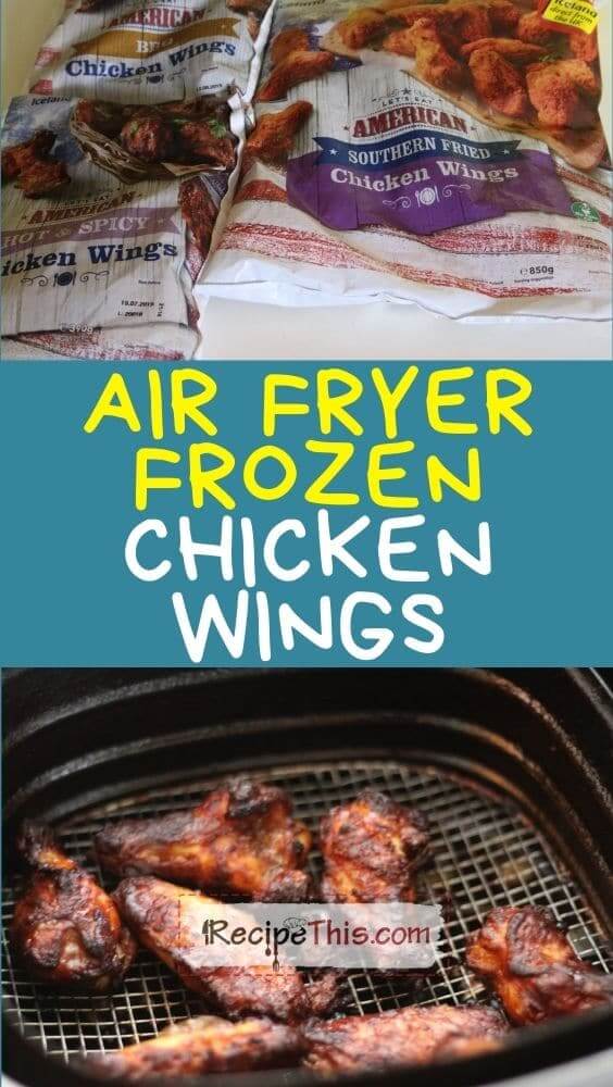 air fryer frozen chicken wings at recipethis.com