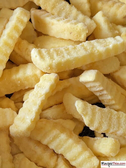 Frozen fries, 1/2 crinkle cut, Zig zag fries