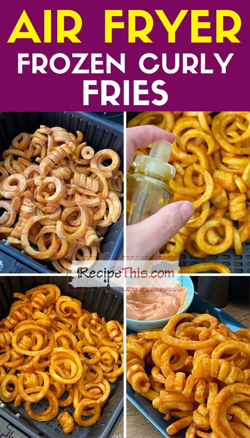 Recipe This Air Fryer Frozen Curly Fries