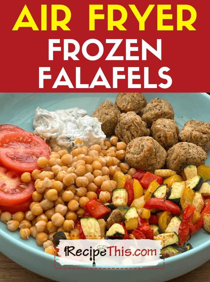 Air Fryer Frozen Falafel Bowl