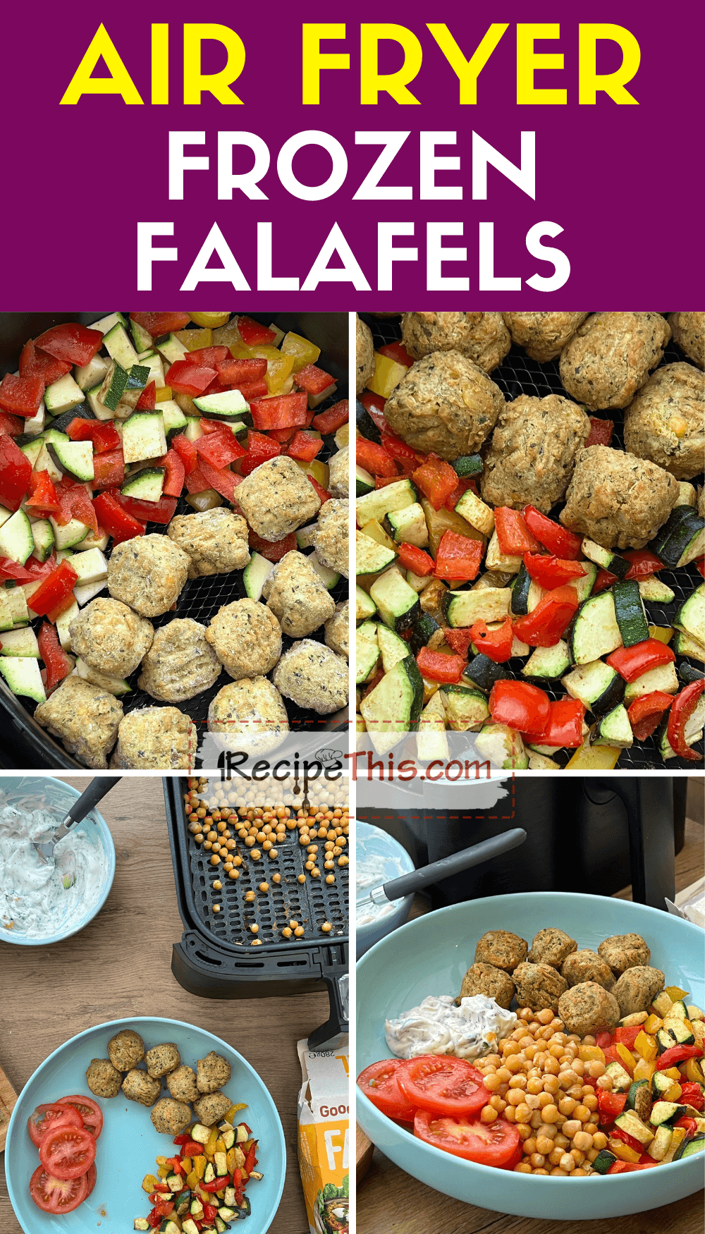 Recipe This Air Fryer Frozen Falafel Bowl