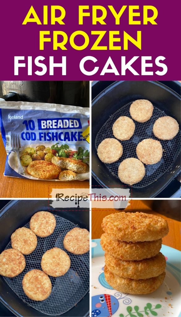 air fryer frozen fish cakes step by step