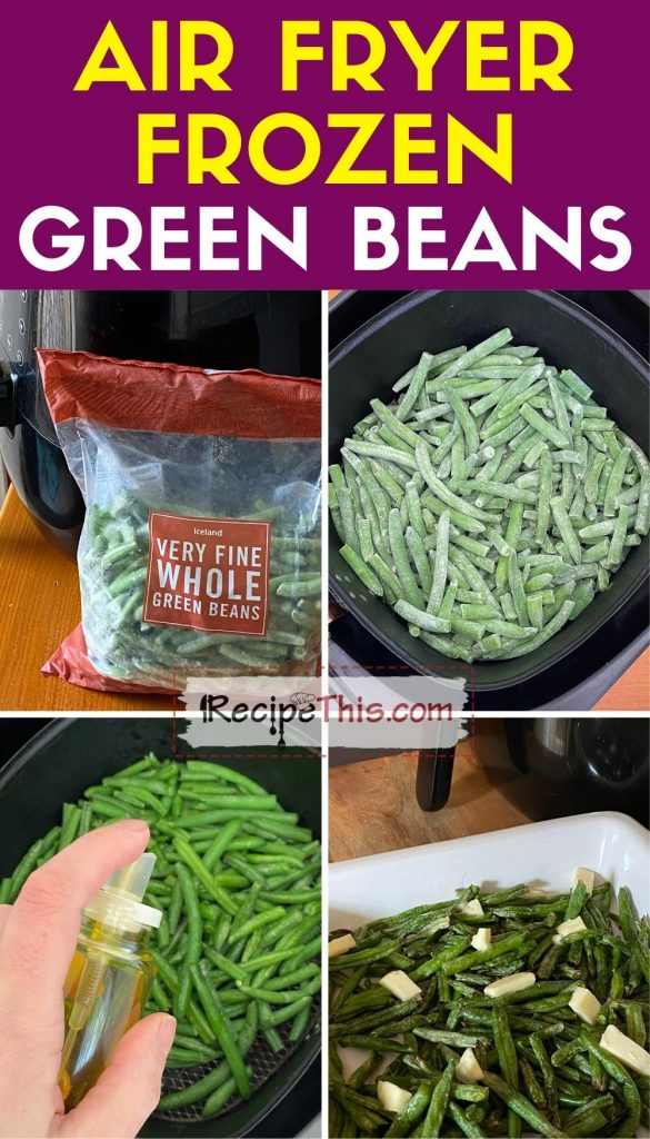 air fryer frozen green beans step by step