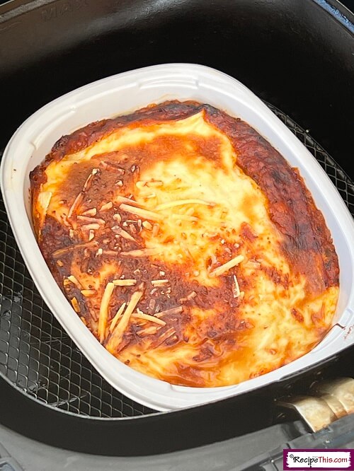 air fryer frozen lasagna