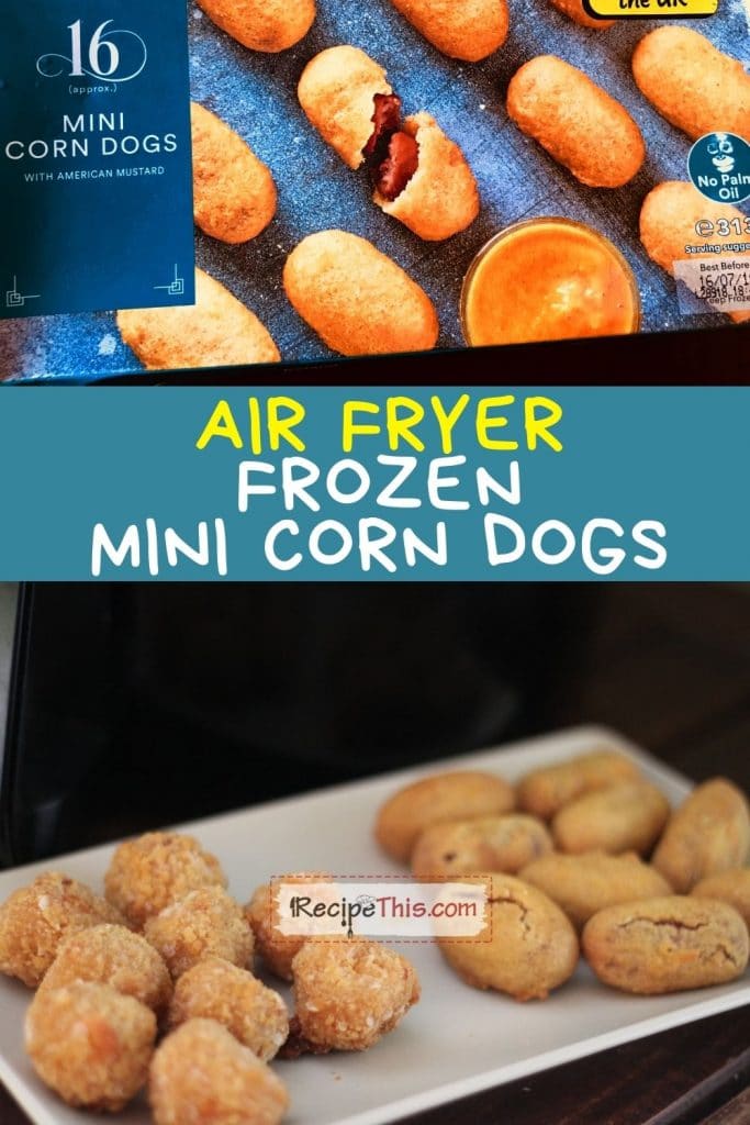 Cooking mini corn cheap dogs in air fryer