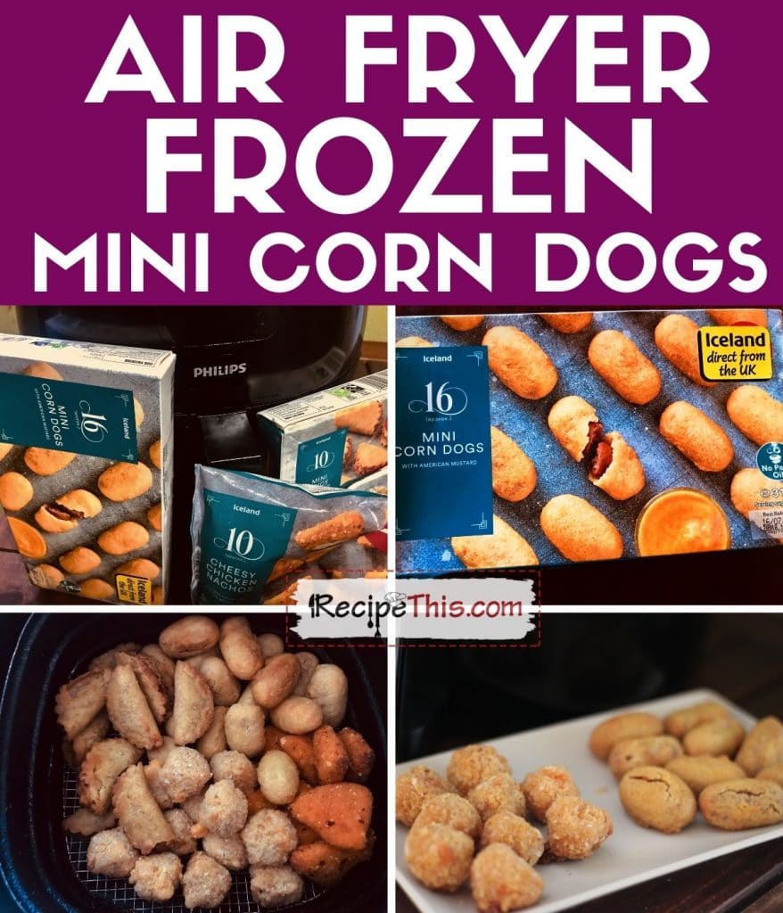 air fryer frozen mini corn dogs step by step