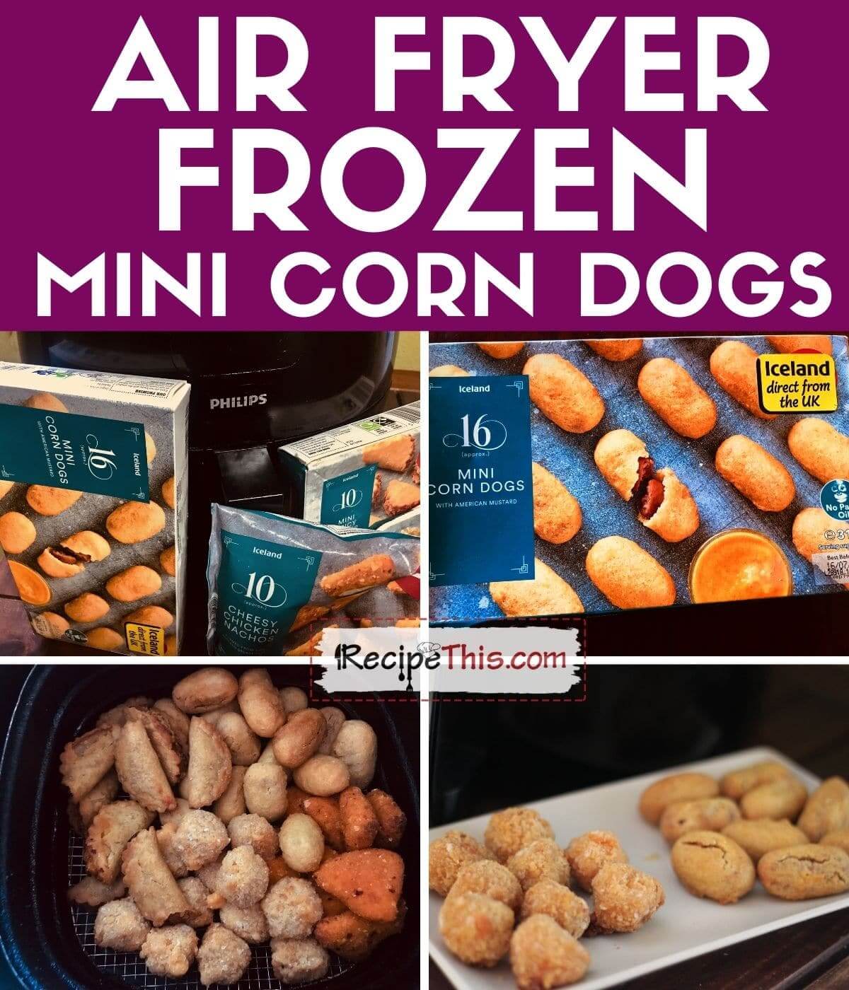 Recipe This Air Fryer Frozen Mini Corn Dogs
