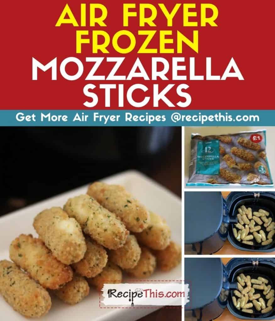 air fryer frozen mozzarella sticks step by step