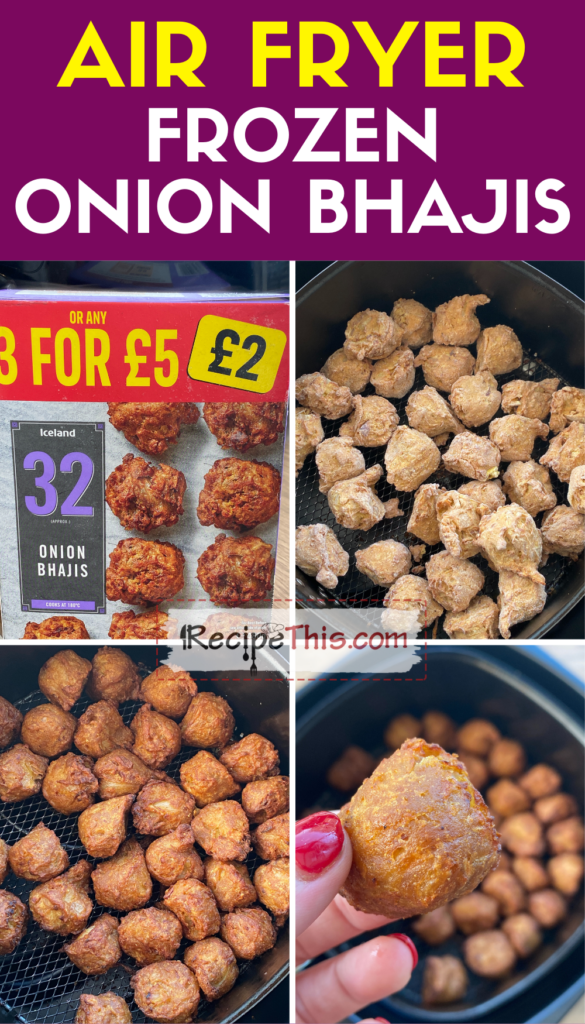 air fryer frozen onion bhajis step by step