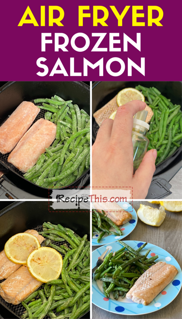 air fryer frozen salmon step by step