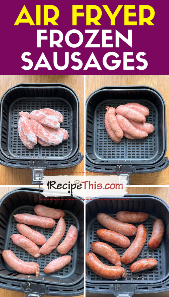 air-fryer-frozen-sausages-step-by-step