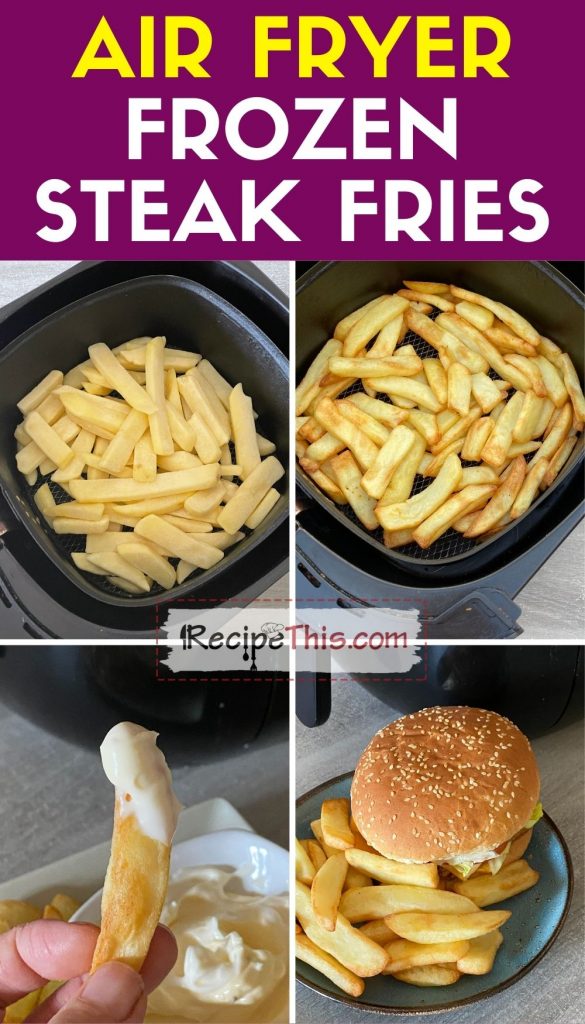 air fryer frozen steak fries step by step