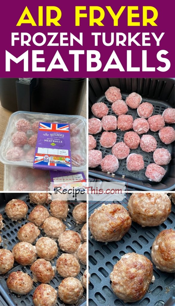 air fryer frozen turkey meatballs step by step