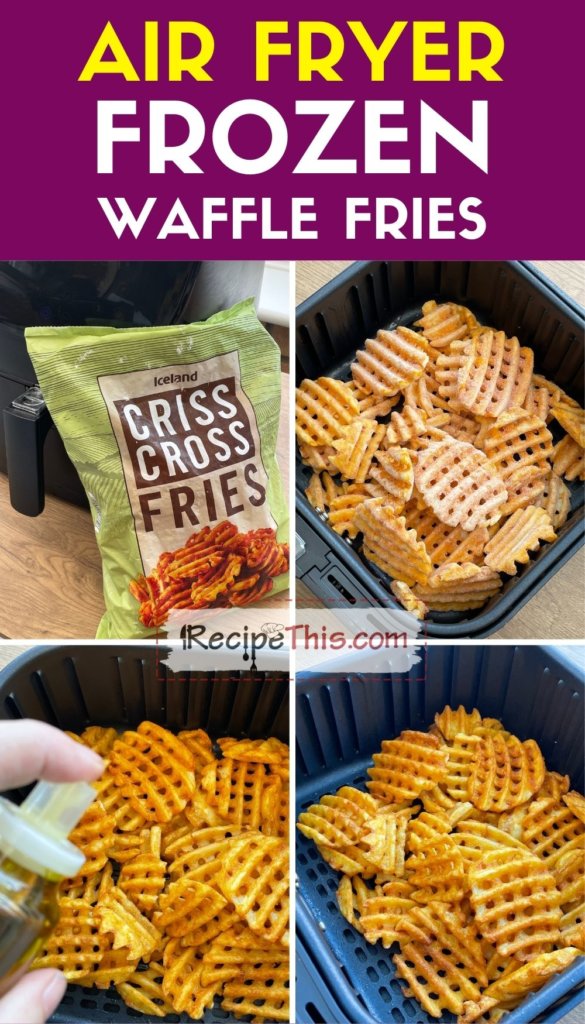 air fryer frozen waffle fries step by step