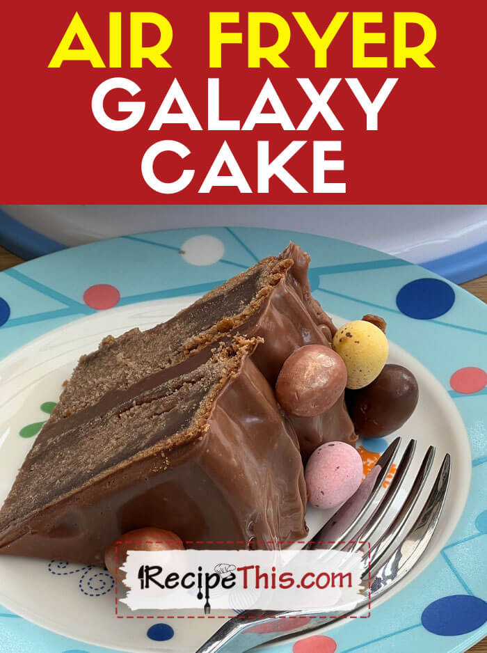 Air Fryer Galaxy Chocolate Cake