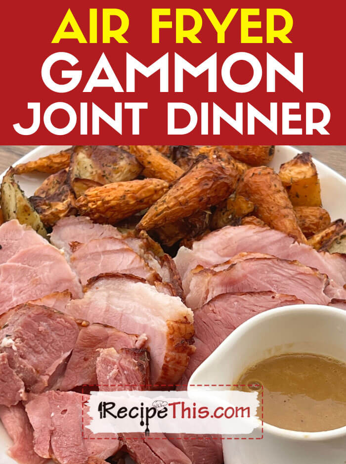 air-fryer-gammon-joint-dinner
