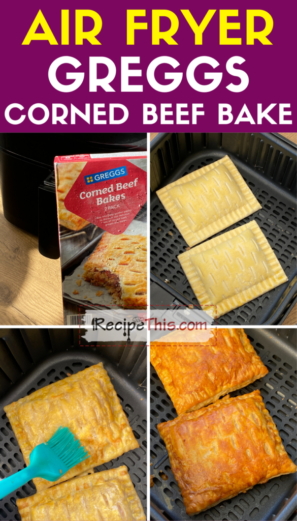 air fryer greggs corned beef pasty step by step