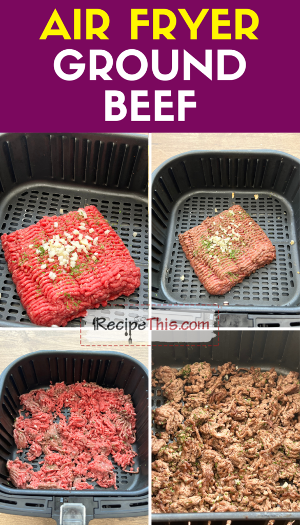 can you cook frozen ground beef in air fryer