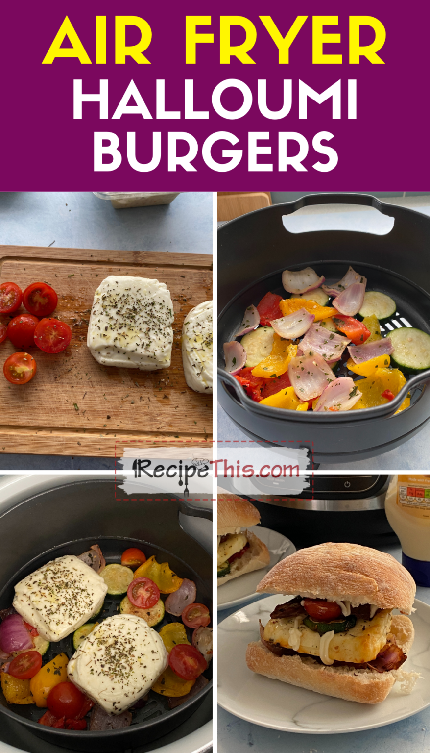 Recipe This Air Fryer Halloumi Burgers