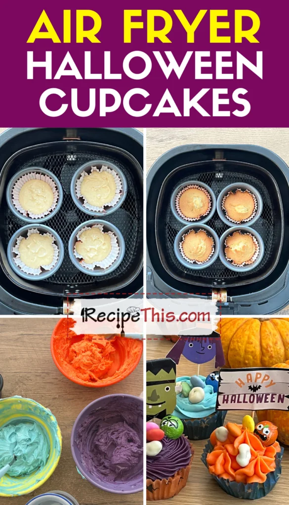 air-fryer-halloween-cupcakes-step-by-step