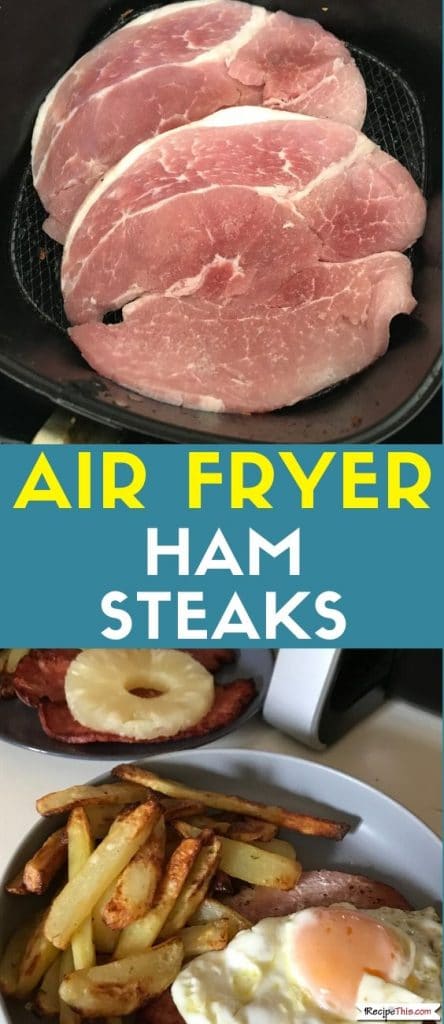 air fryer ham steaks recipe