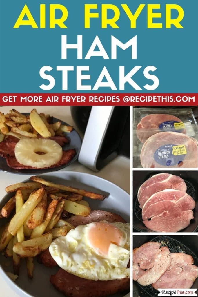 air fryer ham steaks step by step