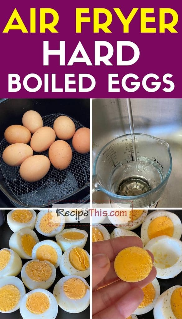 air fryer hard boiled eggs step by step