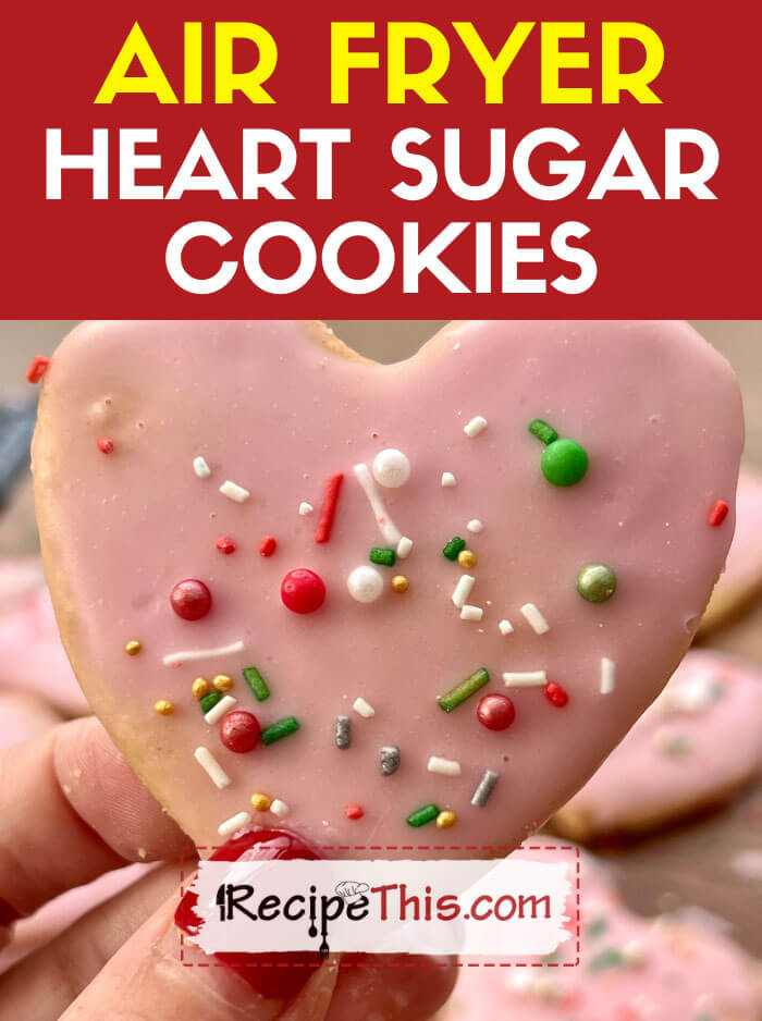 Air Fryer Heart Sugar Cookies
