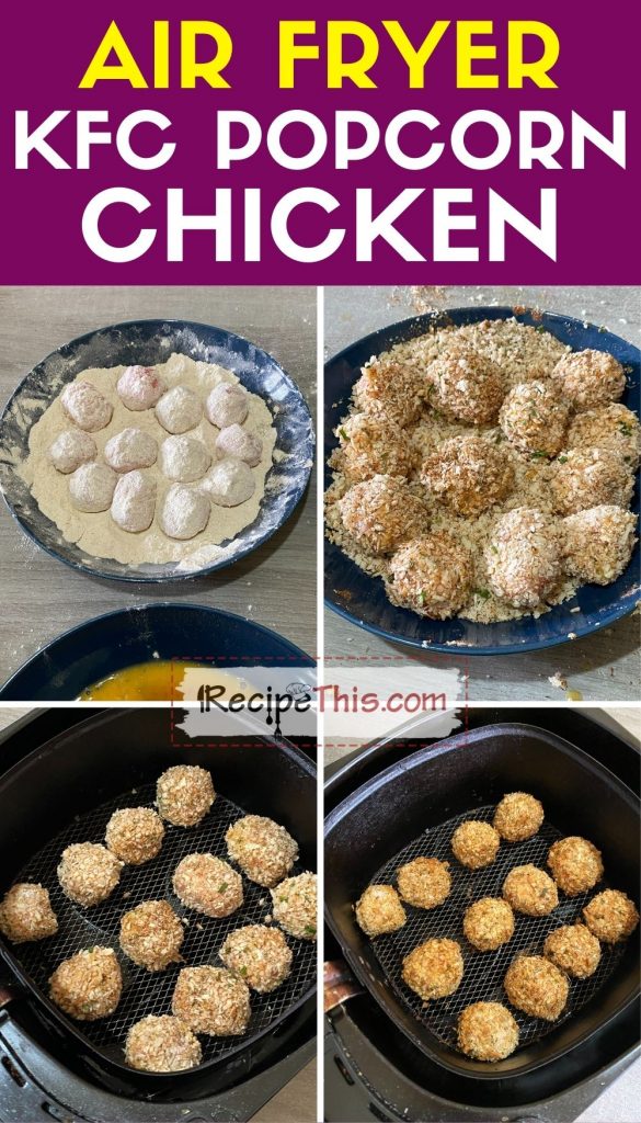 air fryer kfc popcorn chicken step by step