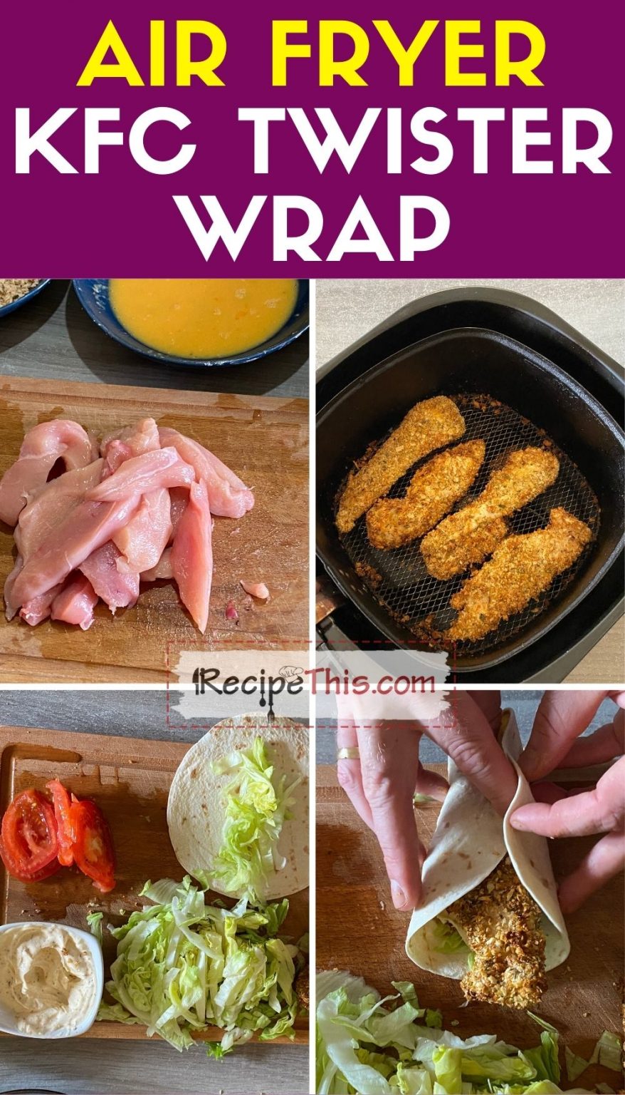 Recipe This Air Fryer KFC Twister Wrap
