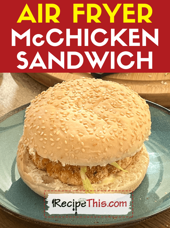 Burger Recipe Mcchicken